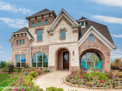 Model Home at Dominion of Pleasant Valley (Shown with Optional Stone)