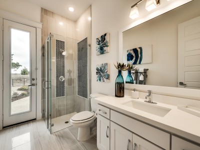 Bathroom With Optional Door to Backyard