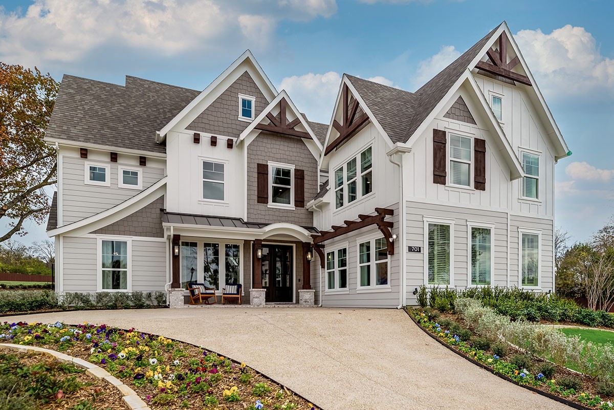Upgrade Elevation VC (Optional: Stone, Cedar Details, Metal Roofing)