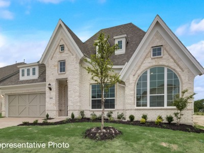 Upgrade Elevation G (Optional: Stone, Wood Veneer Garage Doors, White Brick)